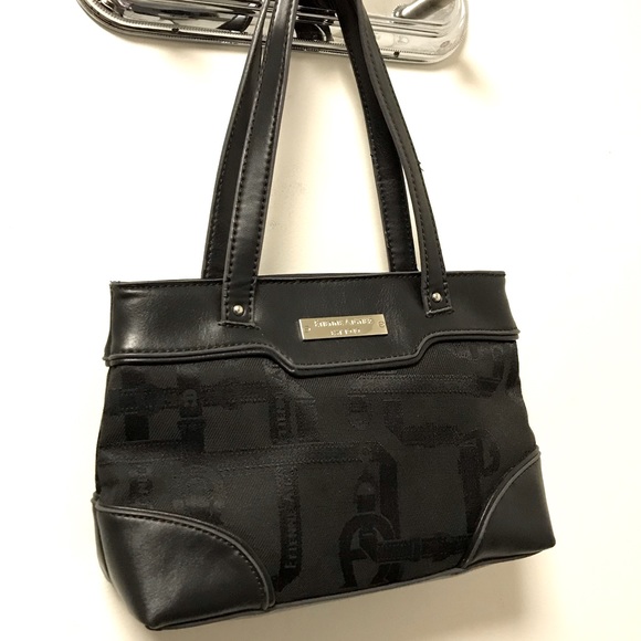 Nice Black Faux Leather Pattern Material Handbag! - Picture 1 of 11